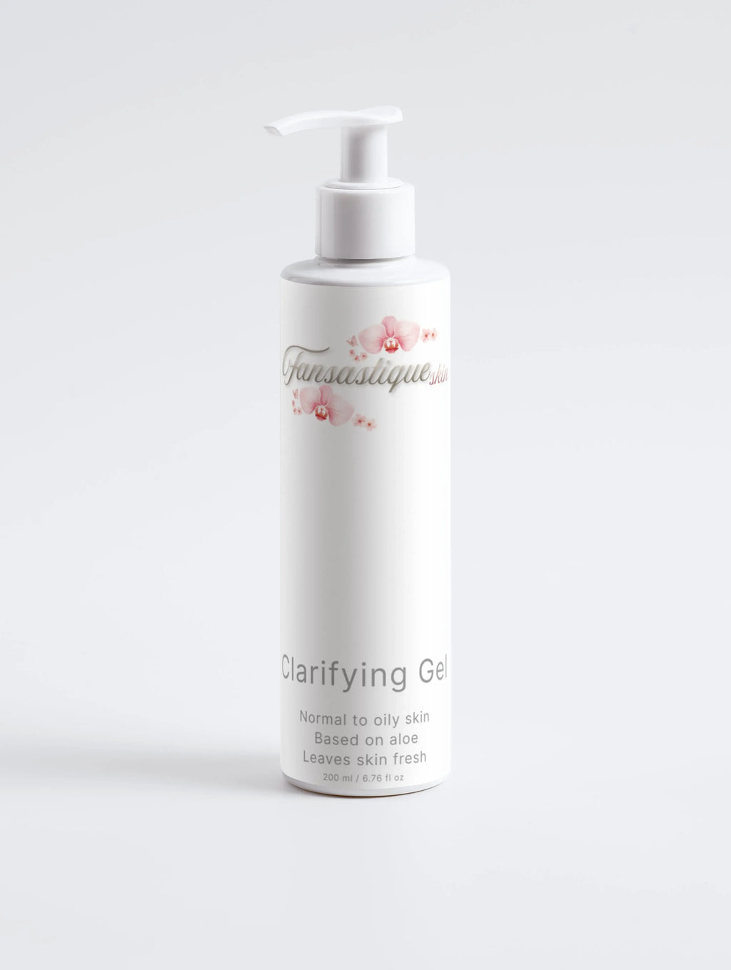 Witte fles Clarifying Gel voor normale tot vette huid, aloë-based, huidverzorging, 200ml