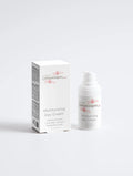 Luxe dagcrème met hyaluronzuur in witte pompflacon en verpakking, hydratatie skincare