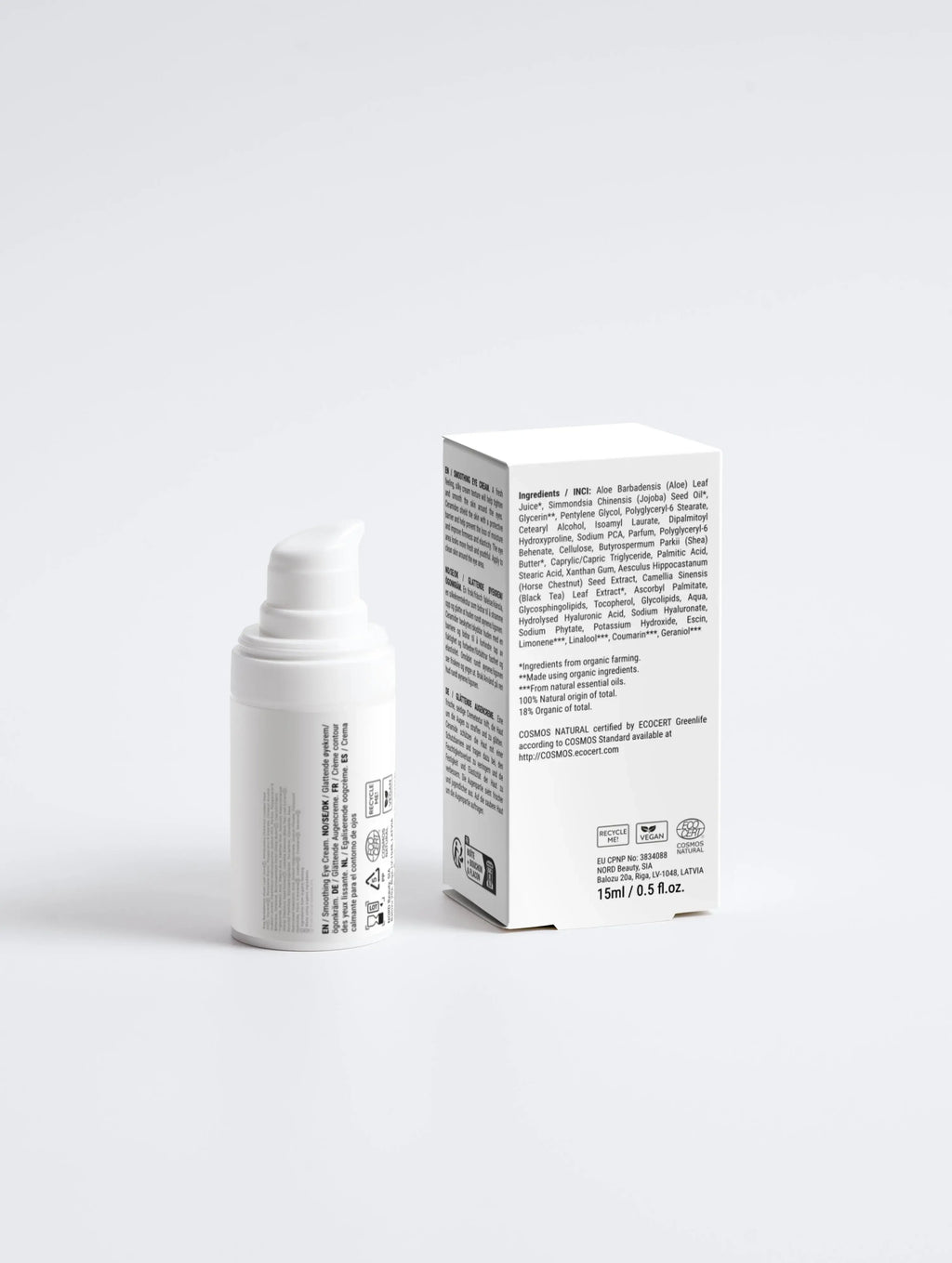 Natuurlijke gezichtscrème en verpakking, skincare product voor een stralende en gezonde huid